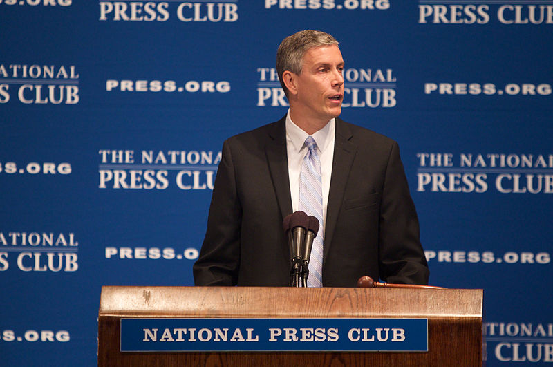 United States Secretary of Education Arne Duncan speaking at the National Press Club (Credit: US Department of Education)