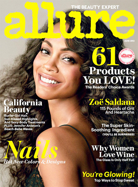 Actress Zoe Saldana referred to herself as androgynous in an interview with Allure magazine spiking 