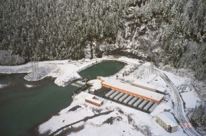 The Snettisham Hydroelectric facility located 28 miles south of Juneau, Alaska. (Credit: Alaska Center for Energy and Power)